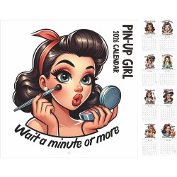 Pin-Up Girl - 2026 Calendrier, Carnet De Planificateur Rétro, Organisateur Mural Décoratif, Ajoute Un Vintage Aux Intérieurs, Pr