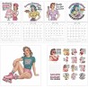 Pin-Up Girl - 2026 Calendrier, Carnet De Planificateur Rétro, Organisateur Mural Décoratif, Ajoute Un Vintage Aux Intérieurs, Pr