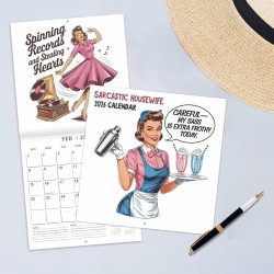 Pin-Up Girl - 2026 Calendrier, Carnet De Planificateur Rétro, Organisateur Mural Décoratif, Ajoute Un Vintage Aux Intérieurs, Pr