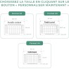 LAUBLUST Calendrier mural personnalisé en verre acrylique - Format A2, A3, A4 | Planificateur familial avec nom de famille & tex