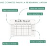 LAUBLUST Calendrier Mural en Acrylique Personnalisé - A2, A3, A4 - Blanc | Planificateur Familial avec Nom et Texte - Hebdomadai