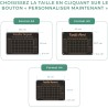 LAUBLUST Calendrier Mural en Acrylique Personnalisé - A2, A3, A4 - Noir | Planificateur Familial avec Nom et Texte - Hebdomadair