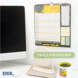 Grupo Erik - Calendrier Van Gogh - de Septembre 2025 à Décembre 2026 | Planificateur Mensuel 16 mois, Calendrier Familial 2025 2