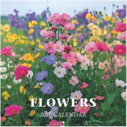 Calendrier Des Fleurs 2026-2026 Calendrier Mural, Planificateur De Calendriers Familial Hebdomadaire Tool De Planification De Da