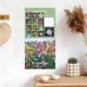 Calendrier Des Fleurs 2026-2026 Calendrier Mural, Planificateur De Calendriers Familial Hebdomadaire Tool De Planification De Da
