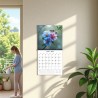 Calendrier Des Fleurs 2026-2026 Calendrier Mural, Planificateur De Calendriers Familial Hebdomadaire Tool De Planification De Da
