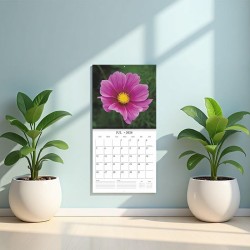 Calendrier Des Fleurs 2026-2026 Calendrier Mural, Planificateur De Calendriers Familial Hebdomadaire Tool De Planification De Da
