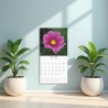 Calendrier Des Fleurs 2026-2026 Calendrier Mural, Planificateur De Calendriers Familial Hebdomadaire Tool De Planification De Da