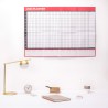 Calendrier mural 2026 - Format A1 (84 cm x 59 cm) - Affichage annuel complet - Pour la maison, le bureau, le travail - Année com