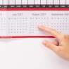 Calendrier mural 2026 - Format A1 (84 cm x 59 cm) - Affichage annuel complet - Pour la maison, le bureau, le travail - Année com