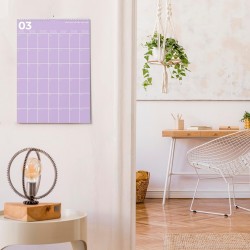 Calendrier 2025 Mural Planificateur Mensuel et Annuel - 12 mois JAN-DEC - Grands Espaces pour Écrire, 30x42 cm. Conçu pour Vous 