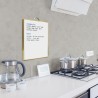 Petit Tableau Blanc Effaçable à Sec 40 x 30 cm, Portable à Suspendre, Tableau Blanc Magnétique avec Cadre en Aluminium pour Mur,