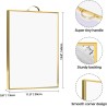 Petit Tableau Blanc Effaçable à Sec 40 x 30 cm, Portable à Suspendre, Tableau Blanc Magnétique avec Cadre en Aluminium pour Mur,