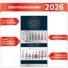 Primus Print Calendrier mural XXL 2026 – Calendrier mural 4 mois – Avec curseur de date, calendrier à suspendre – Avec jours fér