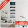 Primus Print Calendrier mural XXL 2026 – Calendrier mural 4 mois – Avec curseur de date, calendrier à suspendre – Avec jours fér