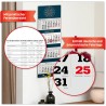 Primus Print Calendrier mural XXL 2026 – Calendrier mural 4 mois – Avec curseur de date, calendrier à suspendre – Avec jours fér