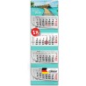 Primus Print Calendrier mural XXL 2026 – Calendrier mural 4 mois – Avec curseur de date, calendrier à suspendre – Avec jours fér
