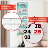 Primus Print Calendrier mural XXL 2026 – Calendrier mural 4 mois – Avec curseur de date, calendrier à suspendre – Avec jours fér