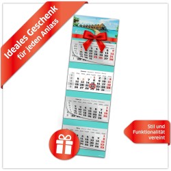 Primus Print Calendrier mural XXL 2026 – Calendrier mural 4 mois – Avec curseur de date, calendrier à suspendre – Avec jours fér
