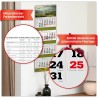 Primus Print Calendrier mural XXL 2026 – Calendrier mural 4 mois – Avec curseur de date, calendrier à suspendre – Avec jours fér