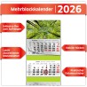 Primus Print Calendrier mural XXL 2026 – Calendrier mural 4 mois – Avec curseur de date, calendrier à suspendre – Avec jours fér