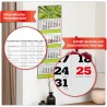 Primus Print Calendrier mural XXL 2026 – Calendrier mural 4 mois – Avec curseur de date, calendrier à suspendre – Avec jours fér