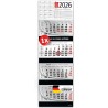 Primus Print Calendrier mural XXL 2026 – Calendrier mural 4 mois – Avec curseur de date, calendrier à suspendre – Avec jours fér