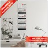 Primus Print Calendrier mural XXL 2026 – Calendrier mural 4 mois – Avec curseur de date, calendrier à suspendre – Avec jours fér
