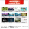 Primus Print Calendrier mural XXL 2026 – Calendrier mural 4 mois – Avec curseur de date, calendrier à suspendre – Avec jours fér