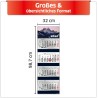 Primus Print Calendrier mural XXL 2026 – Calendrier mural 4 mois – Avec curseur de date, calendrier à suspendre – Avec jours fér