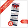Primus Print Calendrier mural XXL 2026 – Calendrier mural 4 mois – Avec curseur de date, calendrier à suspendre – Avec jours fér