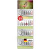 Primus Print Calendrier mural XXL 2026 – Calendrier mural 4 mois – Avec curseur de date, calendrier à suspendre – Avec jours fér