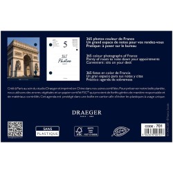 DRAEGER PARIS 1886 - Recharge Éphéméride Agenda Yvon 2024-365 Feuillets & Photos de Chats - Multilingue: Français, Anglais, Espa