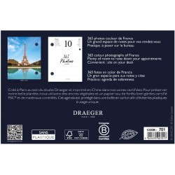 DRAEGER PARIS 1886 - Recharge Éphéméride Agenda Yvon 2025-365 Pages - 1 Photo/Jour - 7 Langues - Encre Végétale - Papier FSC® - 