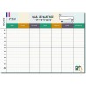 Emploi du Temps Scolaire & Semainier Famille A3 | Tableau Hebdomadaire Mural à Compléter | Organisation Enfants & Parents A3 | R