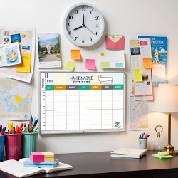 Emploi du Temps Scolaire & Semainier Famille A3 | Tableau Hebdomadaire Mural à Compléter | Organisation Enfants & Parents A3 | R