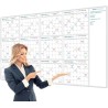Planificateur Annuel Sans Date Effaçable 150x85cm C Alendrier Vierge Non Daté Sur 12 Mois Calendrier Annuel De Tableau Blanc Vie
