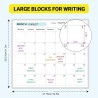 Planificateur Annuel Sans Date Effaçable 150x85cm C Alendrier Vierge Non Daté Sur 12 Mois Calendrier Annuel De Tableau Blanc Vie