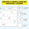Planificateur Annuel Sans Date Effaçable 150x85cm C Alendrier Vierge Non Daté Sur 12 Mois Calendrier Annuel De Tableau Blanc Vie