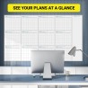 Planificateur Annuel Sans Date Effaçable 150x85cm C Alendrier Vierge Non Daté Sur 12 Mois Calendrier Annuel De Tableau Blanc Vie