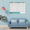 Calendrier 2026,Calendrier Mural 2026 Grand Format - Poster Annuel Scolaire avec Autocollants pour Planification École Bureau Ma