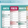 Calendrier 2026,Calendrier Mural 2026 Grand Format - Poster Annuel Scolaire avec Autocollants pour Planification École Bureau Ma