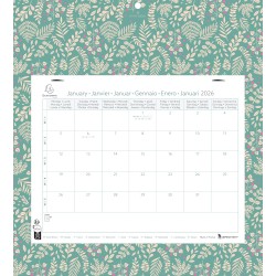 Exacompta - 33118E - Calendrier mensuel avec feuillets détachables 24 x 18cm - Sur support plaque imprimée Mini Labo 27,5 X 30,5