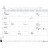 Exacompta - 33118E - Calendrier mensuel avec feuillets détachables 24 x 18cm - Sur support plaque imprimée Mini Labo 27,5 X 30,5