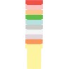 Nobo - Kit Planning Hebdomadaire à Fiches T, Mural, 5 Colonnes & 24 Fentes, Indice 2, Fiches T Multicolores Incluses, 2911680