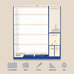 Grupo Erik - Calendrier Familial 2022/2023 Le Petit Prince | Planificateur Mural, Organiseur Mensuel, Planning Familial 2021 202