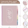 Rileys Agenda Journalier 2026, Planner 2026 Scolaire et Familial, Semainier et Planificateur Hebdomadaire Mensuel, Agenda Profes