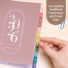 Rileys Agenda Journalier 2026, Planner 2026 Scolaire et Familial, Semainier et Planificateur Hebdomadaire Mensuel, Agenda Profes