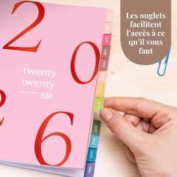 Rileys Agenda Journalier 2026, Planner 2026 Scolaire et Familial, Semainier et Planificateur Hebdomadaire Mensuel, Agenda Profes