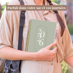 Rileys Agenda Journalier 2026, Planner 2026 Scolaire et Familial, Semainier et Planificateur Hebdomadaire Mensuel, Agenda Profes